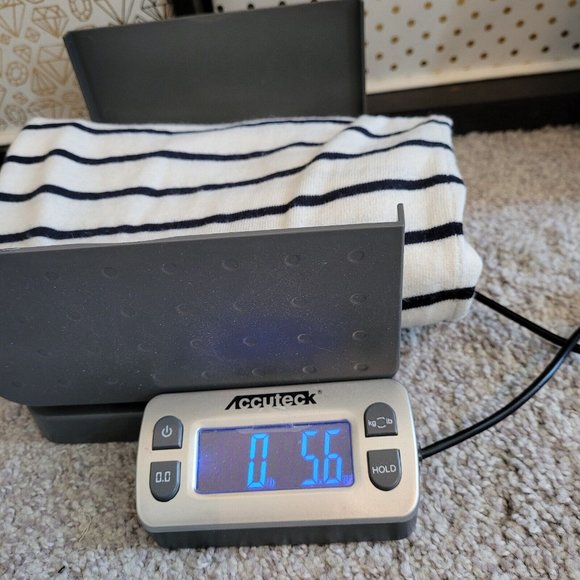 LOft Womens Sweater Small Blue White Peacock Wool Blend Sequin Stripe Boho 16163 - Picture 11 of 11